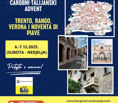 TRENTO – RANGO –  VERONA – NOVENTA DI PIAVE