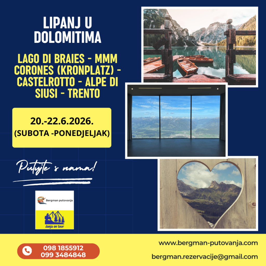 LIPANJ U DOLOMITIMA!